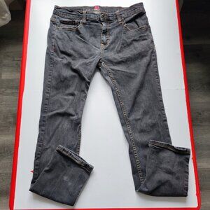 Red Dragon Apparel Ryen Decenzo skateboarding jeans men's  34 grey slim straight